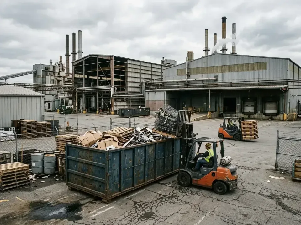industrial-factory-scrap-conta-003 — frequently asked questions, Cheap Roll-off Dumpster Rentals in Oakwood, PA